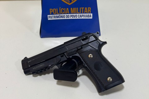 PM. apreende drogas e arma falsa em Guarapari