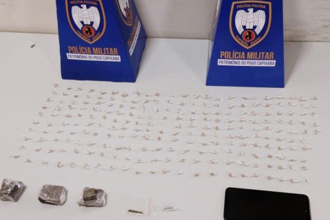 PM APREENDE ENTORPECENTES EM GUARAPARI